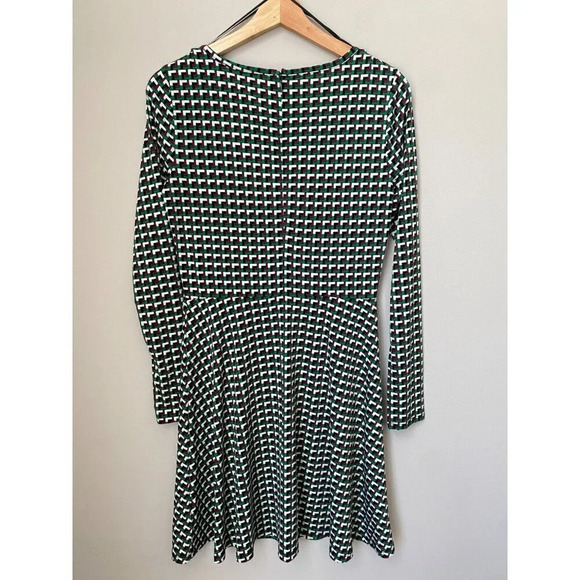 Michael Kors Women’s Size Small Fit & Flare Stretch Jersey Dress Palmetto Green - Picture 13 of 16